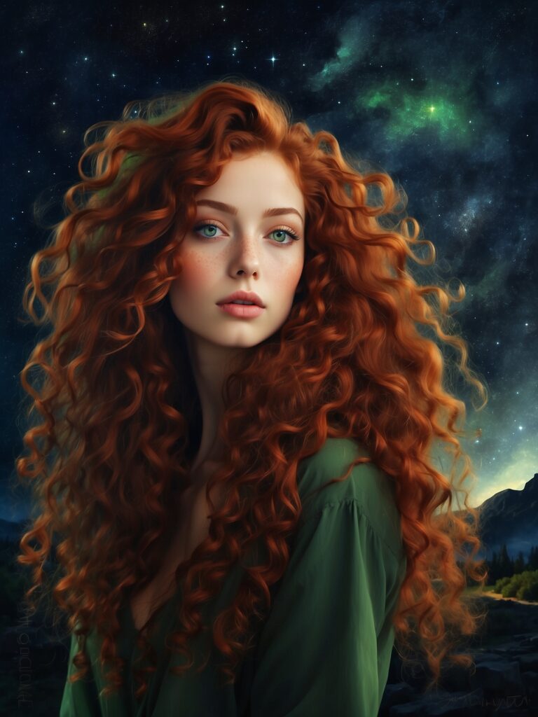 portrait of a book character for a fantasy book cover design